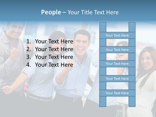 People Celebration Winners PowerPoint Template