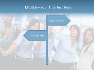 People Celebration Winners PowerPoint Template