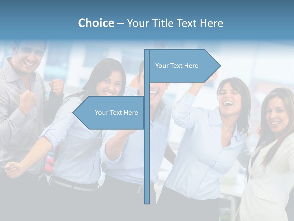 People Celebration Winners PowerPoint Template
