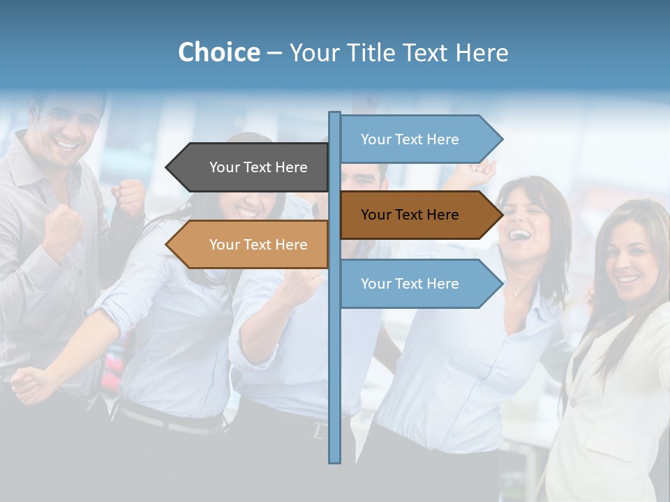 People Celebration Winners PowerPoint Template