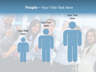 People Celebration Winners PowerPoint Template
