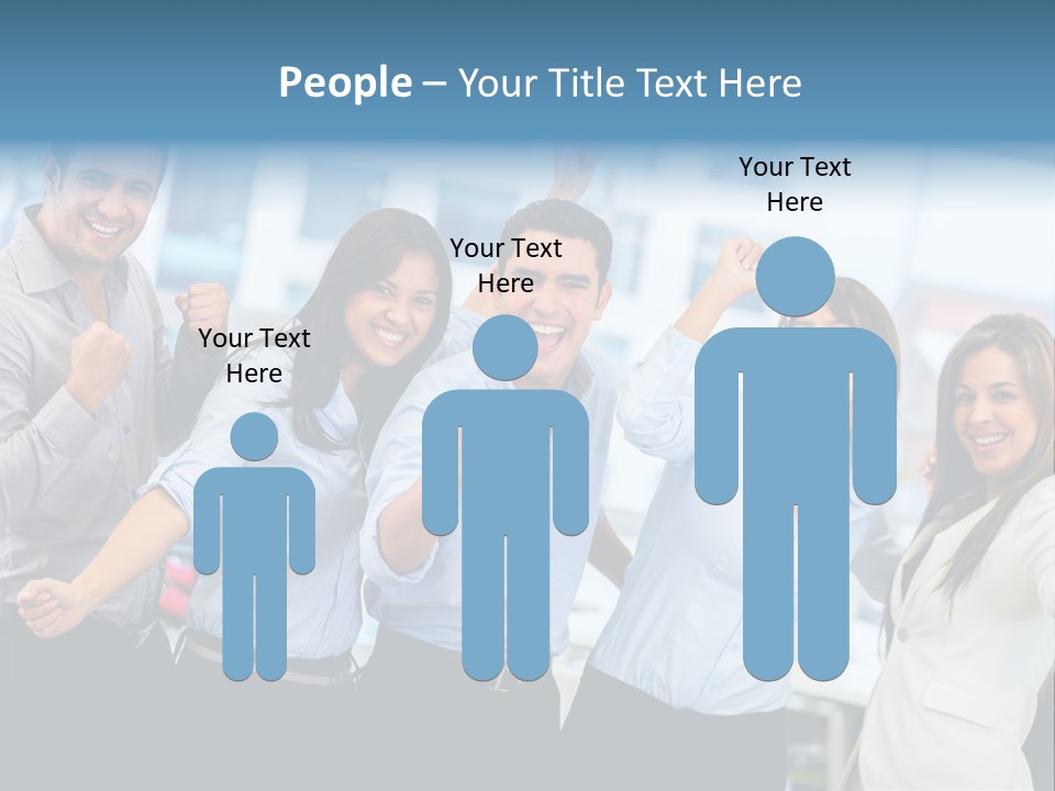 People Celebration Winners PowerPoint Template