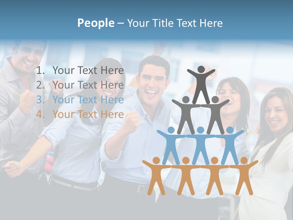 People Celebration Winners PowerPoint Template