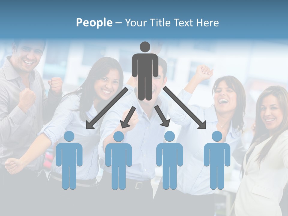 People Celebration Winners PowerPoint Template