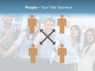 People Celebration Winners PowerPoint Template