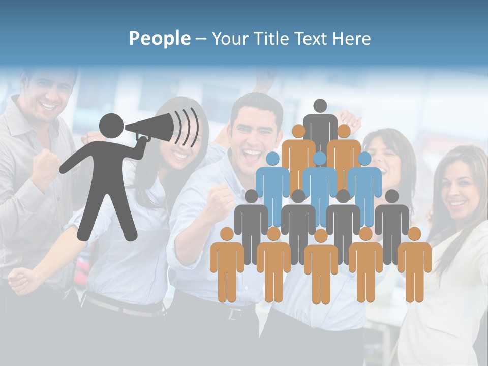 People Celebration Winners PowerPoint Template