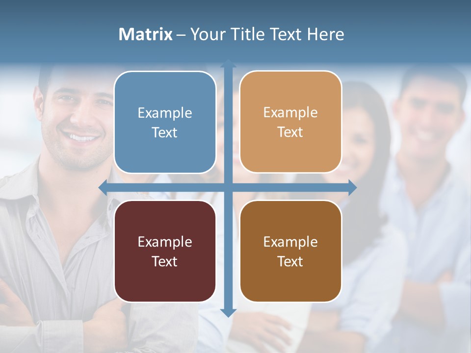 Coworkers Lifestyle Confidence PowerPoint Template