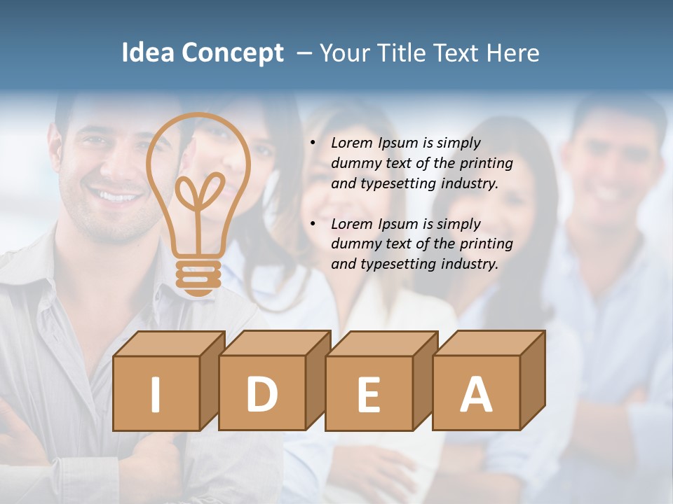 Coworkers Lifestyle Confidence PowerPoint Template