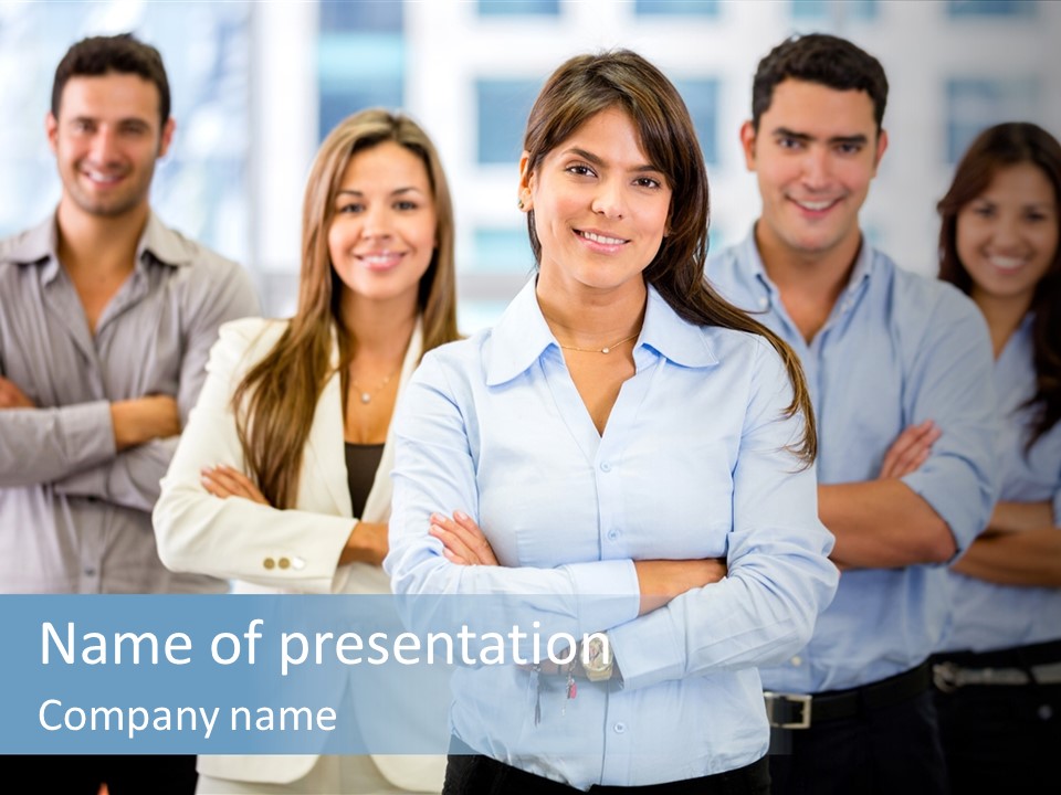 Work Colleagues Professionals PowerPoint Template