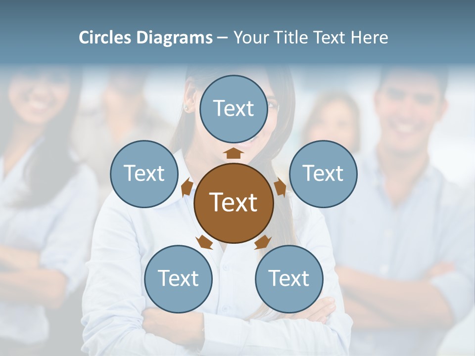 Lifestyle Females Group PowerPoint Template