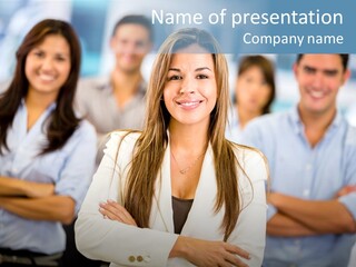 Latin  Teamwork PowerPoint Template