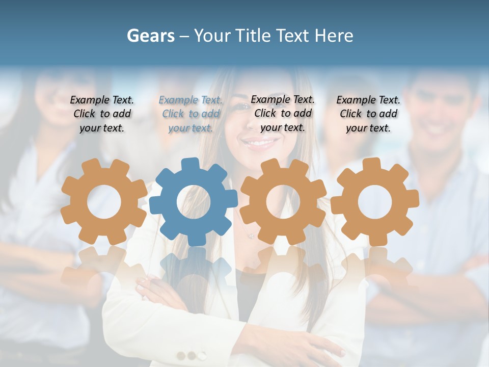 Latin  Teamwork PowerPoint Template