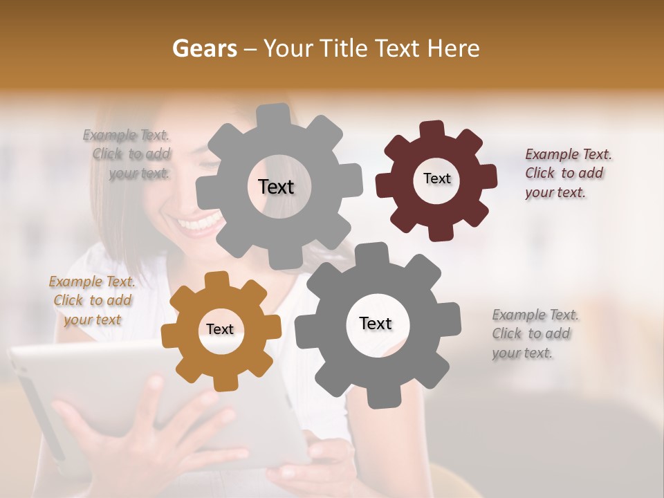 Technology Ereader Literature PowerPoint Template