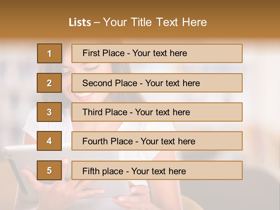 Technology Ereader Literature PowerPoint Template