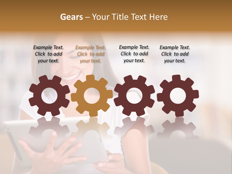 Technology Ereader Literature PowerPoint Template
