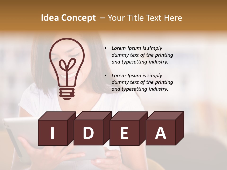Technology Ereader Literature PowerPoint Template