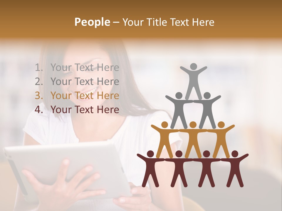 Technology Ereader Literature PowerPoint Template