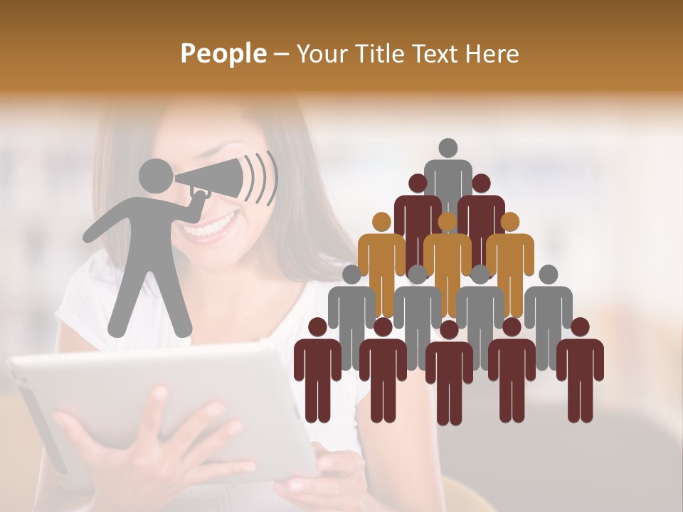 Technology Ereader Literature PowerPoint Template