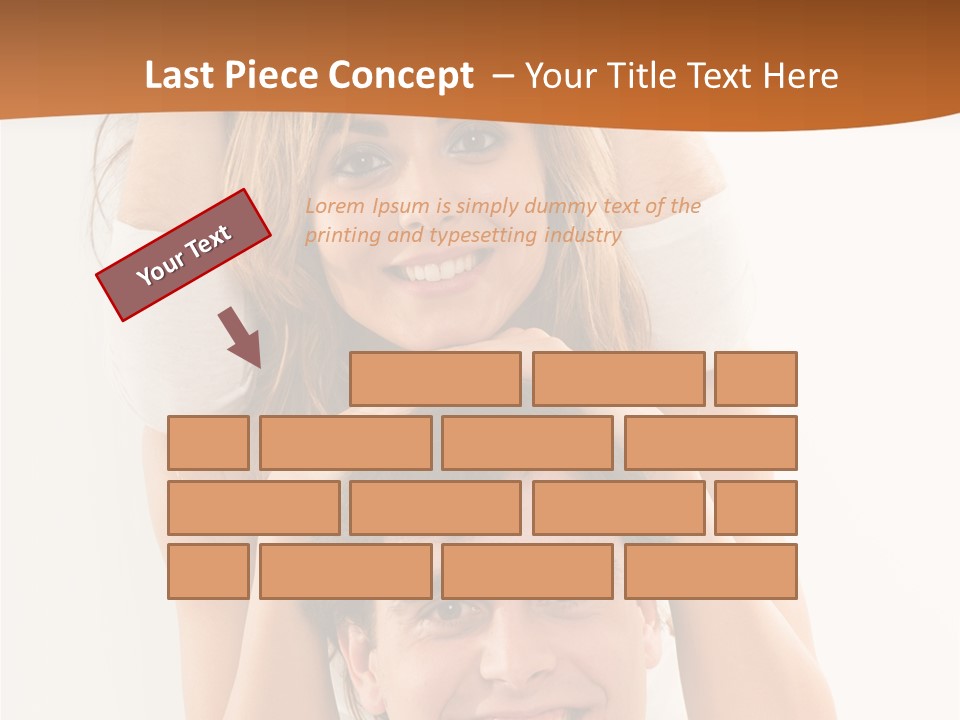 Adult Cheerful Laughing PowerPoint Template