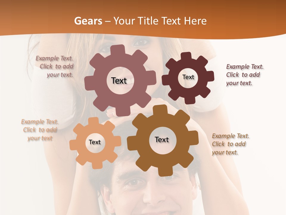 Adult Cheerful Laughing PowerPoint Template