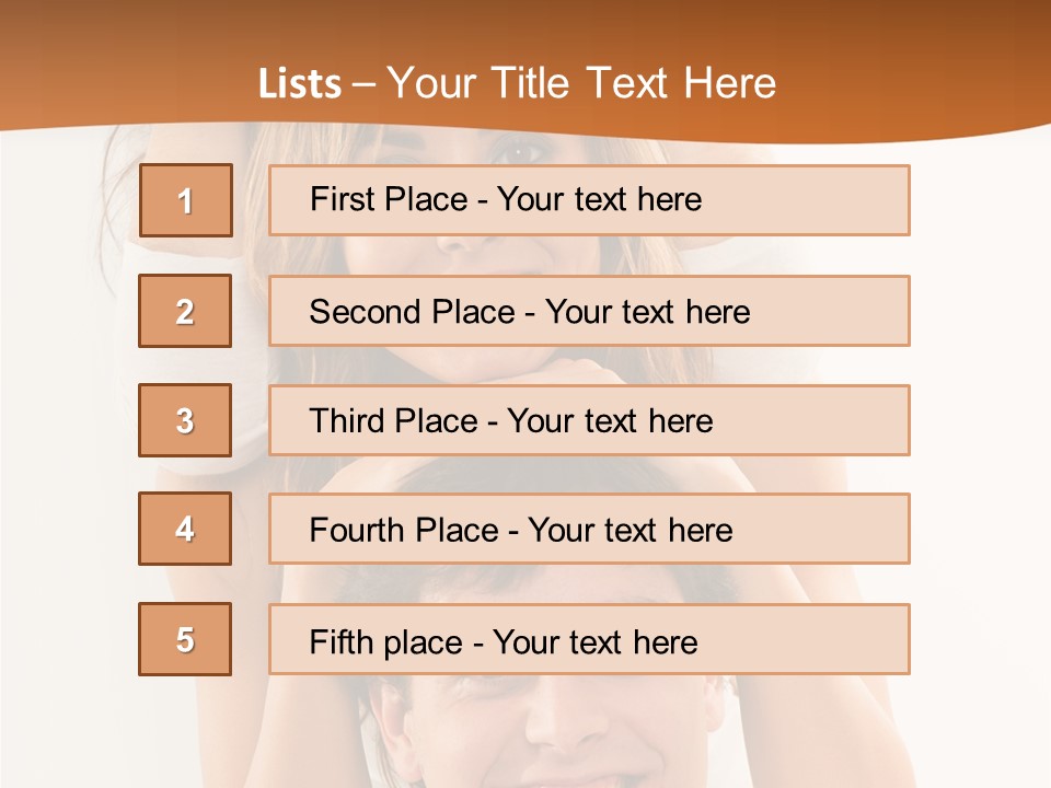 Adult Cheerful Laughing PowerPoint Template