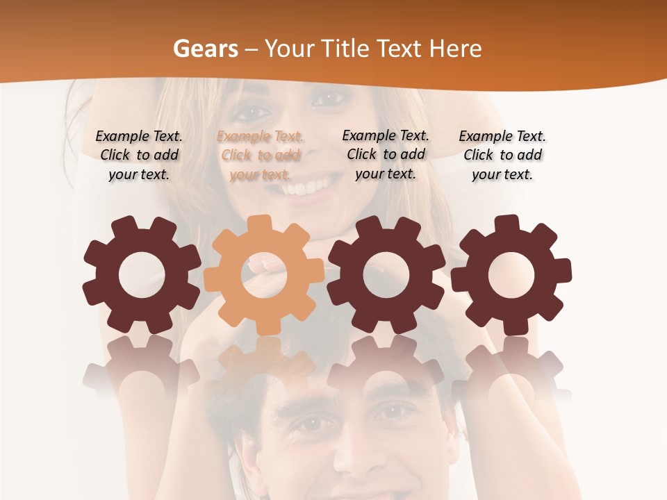 Adult Cheerful Laughing PowerPoint Template