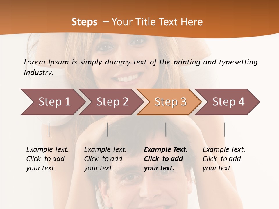 Adult Cheerful Laughing PowerPoint Template