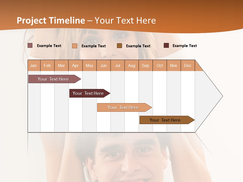 Adult Cheerful Laughing PowerPoint Template