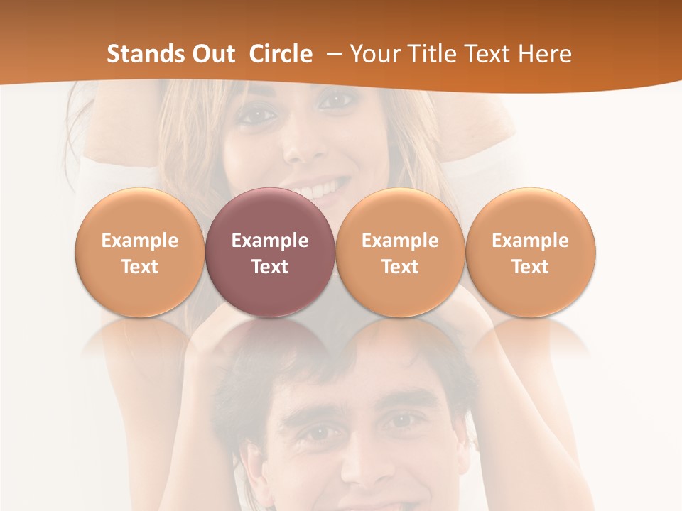 Adult Cheerful Laughing PowerPoint Template