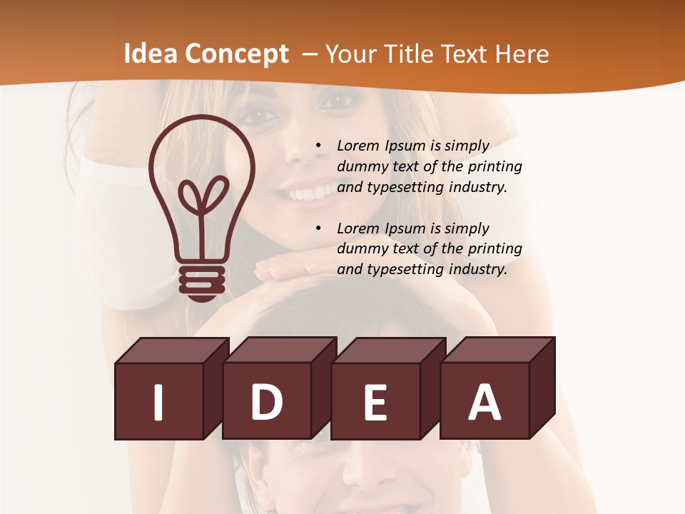 Adult Cheerful Laughing PowerPoint Template