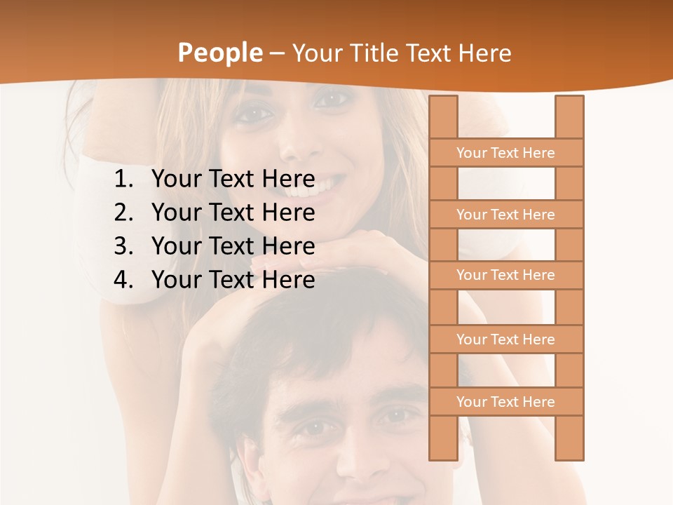 Adult Cheerful Laughing PowerPoint Template