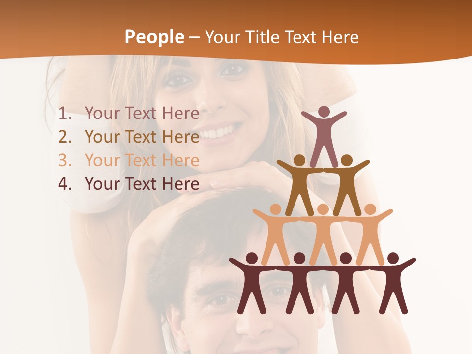 Adult Cheerful Laughing PowerPoint Template