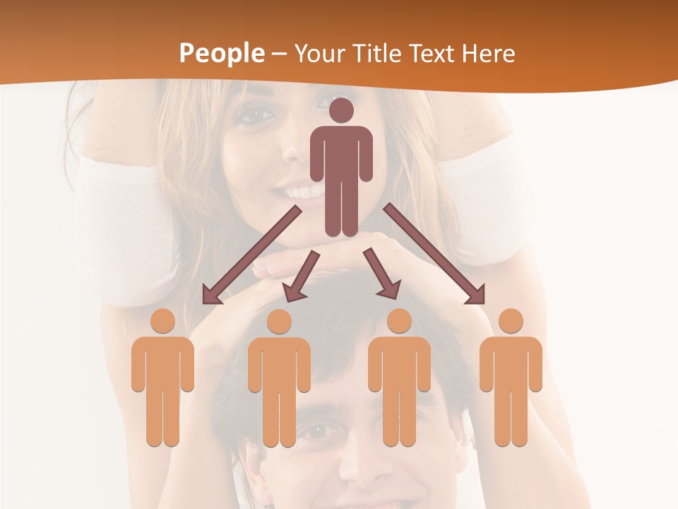 Adult Cheerful Laughing PowerPoint Template