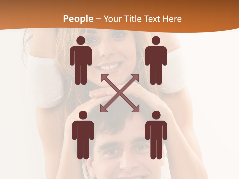 Adult Cheerful Laughing PowerPoint Template