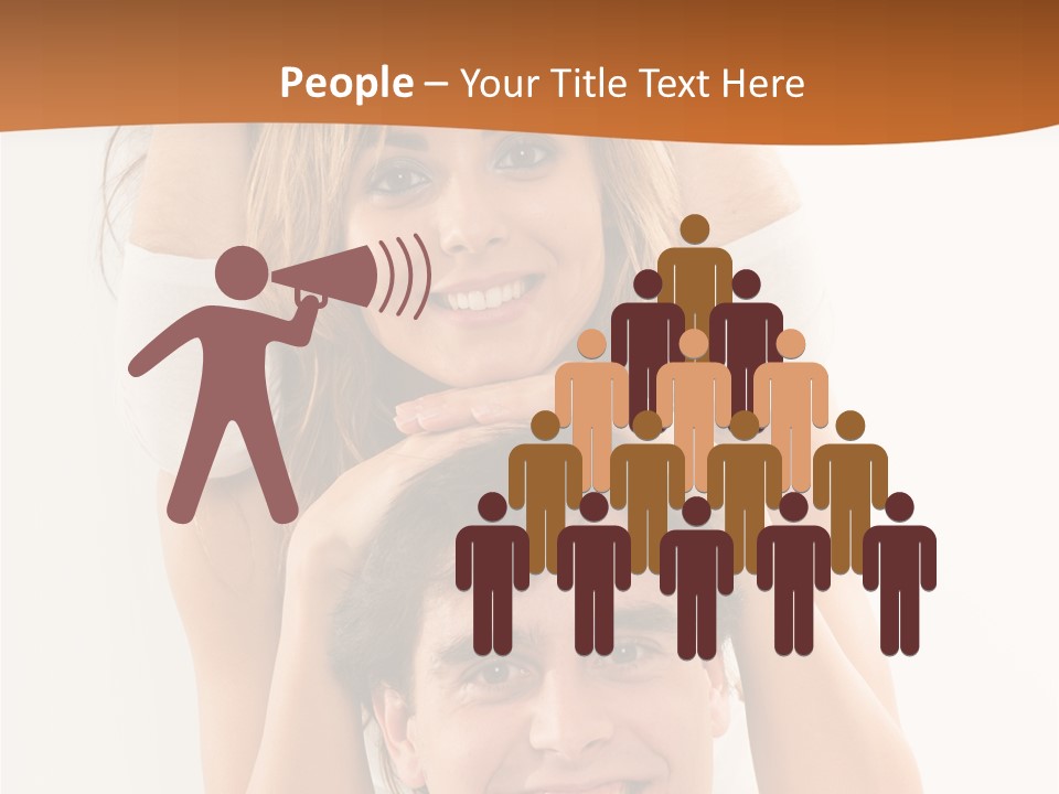 Adult Cheerful Laughing PowerPoint Template