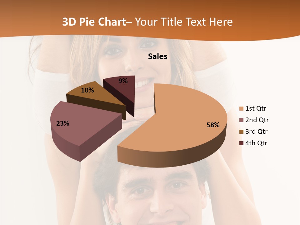 Adult Cheerful Laughing PowerPoint Template