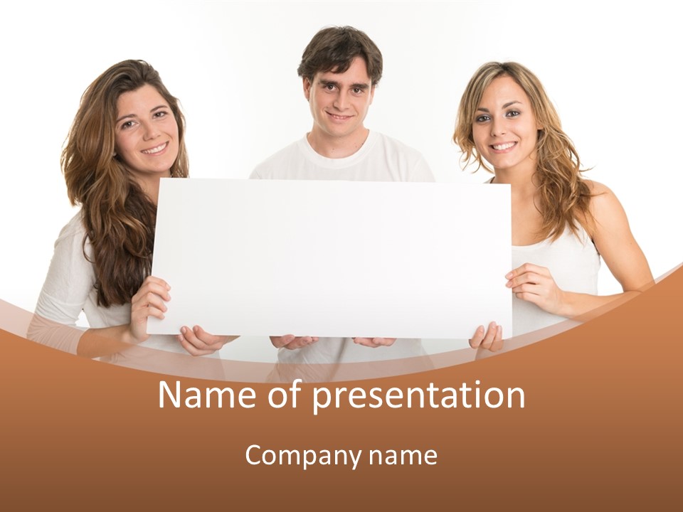 Demands Girl Message Board PowerPoint Template