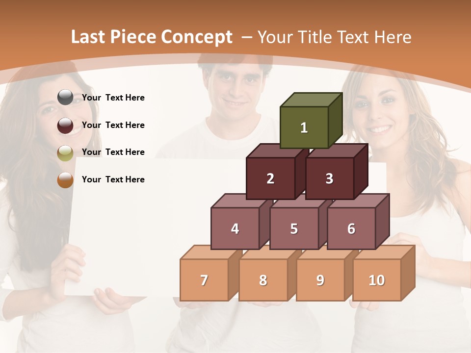 Demands Girl Message Board PowerPoint Template