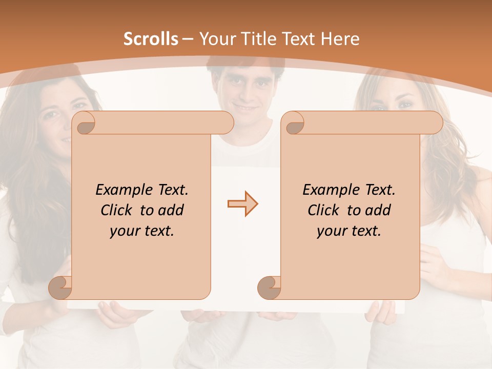 Demands Girl Message Board PowerPoint Template