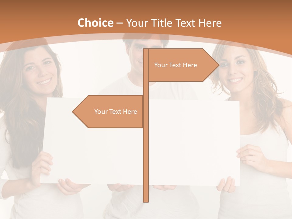 Demands Girl Message Board PowerPoint Template