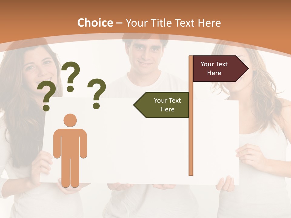 Demands Girl Message Board PowerPoint Template