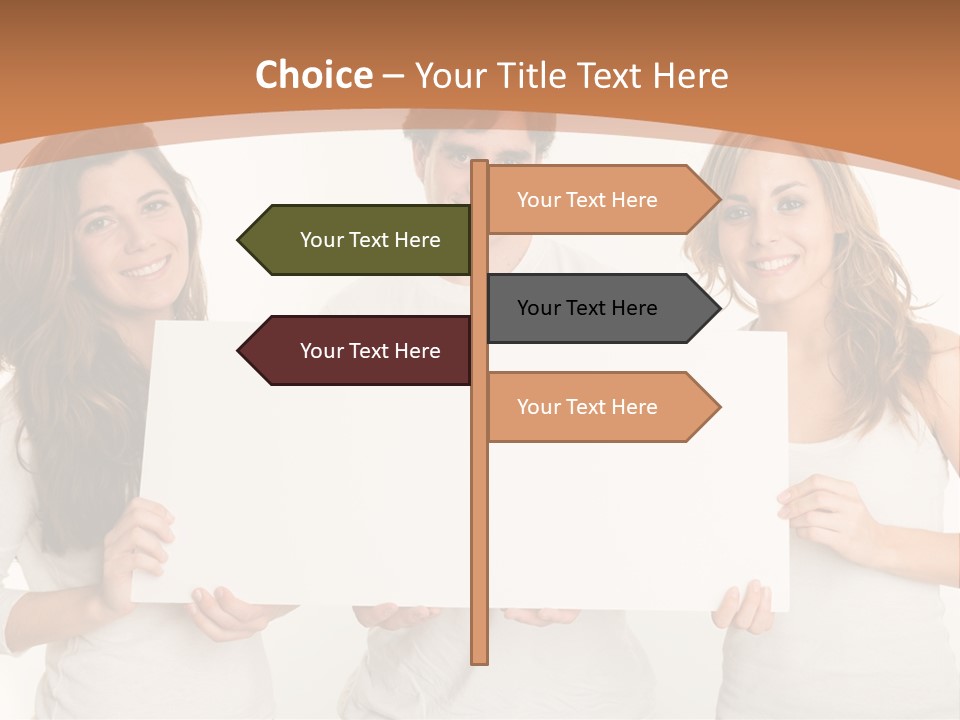 Demands Girl Message Board PowerPoint Template