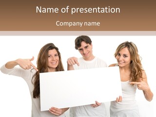 Copy Space Information Demonstration PowerPoint Template