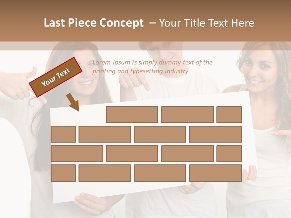 Copy Space Information Demonstration PowerPoint Template