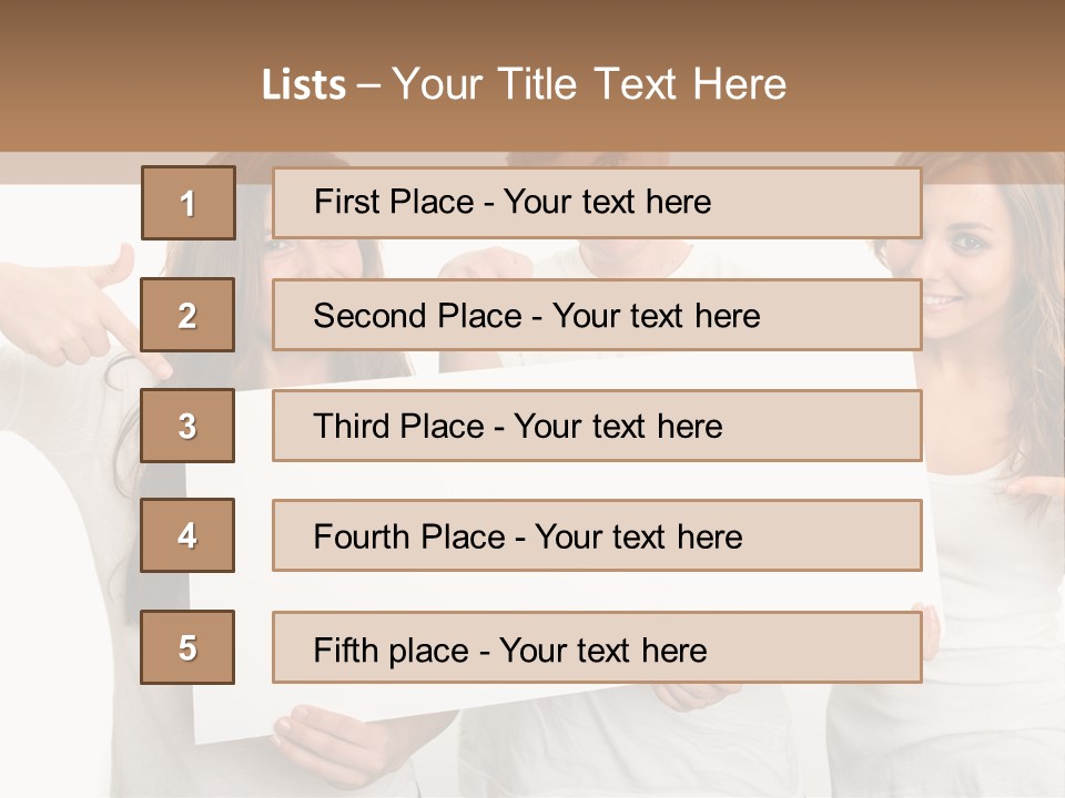 Copy Space Information Demonstration PowerPoint Template