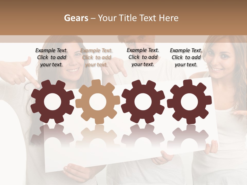 Copy Space Information Demonstration PowerPoint Template