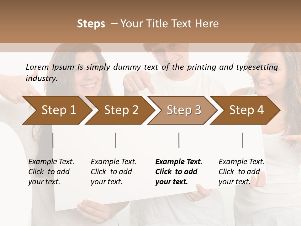 Copy Space Information Demonstration PowerPoint Template