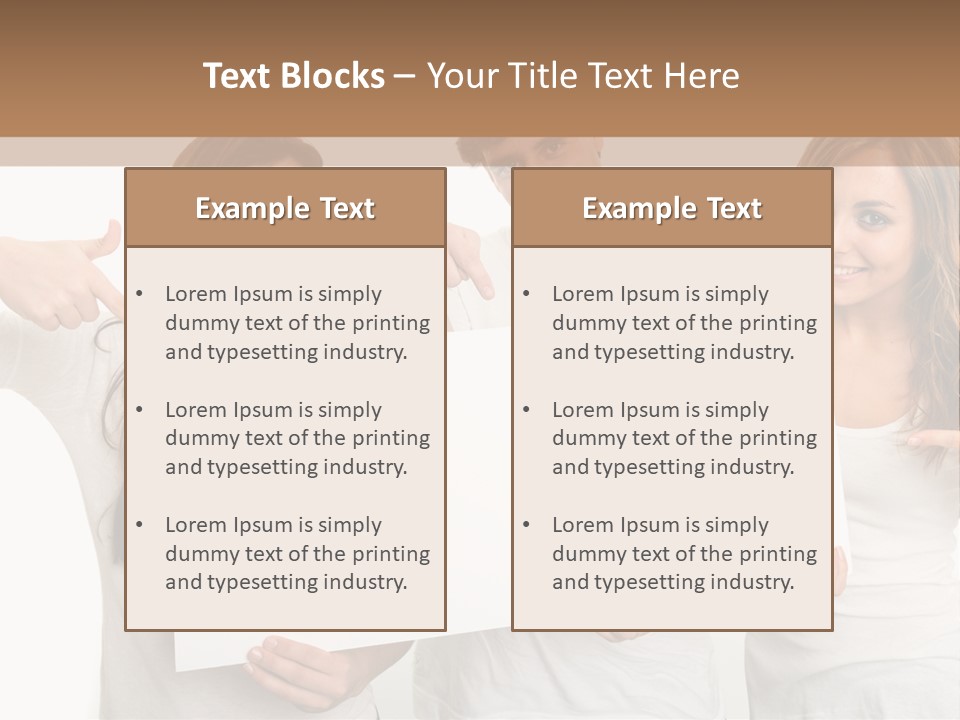 Copy Space Information Demonstration PowerPoint Template