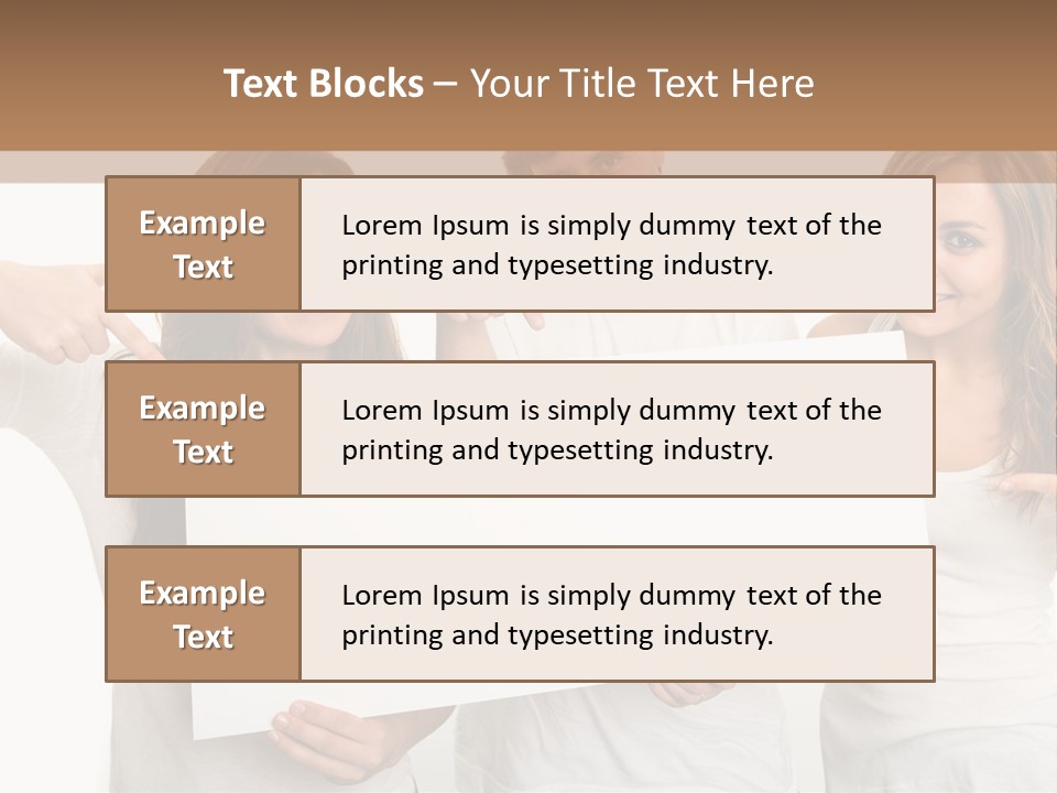 Copy Space Information Demonstration PowerPoint Template