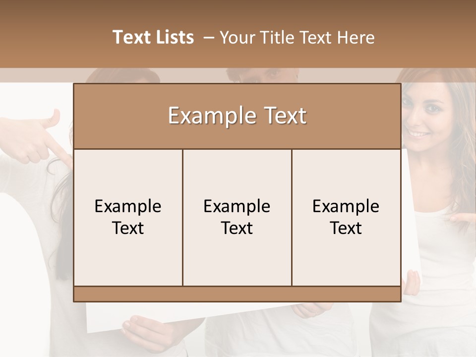 Copy Space Information Demonstration PowerPoint Template